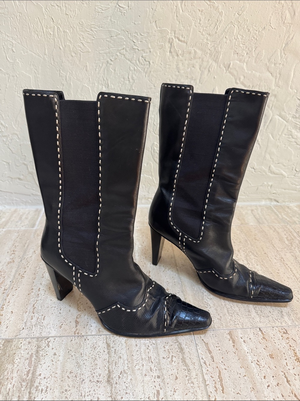 Newport News Cowboy Style Boots. Size 9